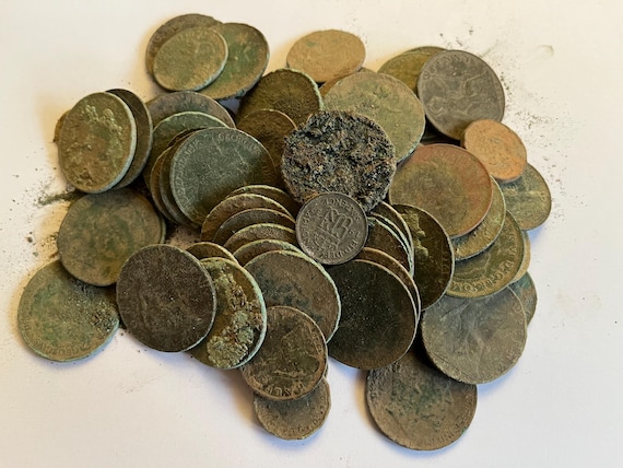 Collection OF Uncleaned Pre-Decimal Coins 50+.