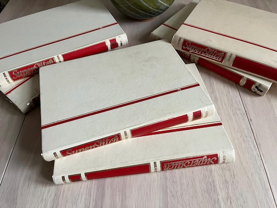 Collection Of Vintage 1980s Superstich Binders Containing Lots Of Sewing/Stitching Patterns Magazines.