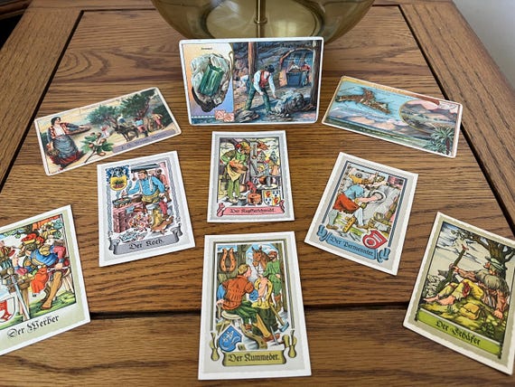 Vintage German Trade cards Tenglemann (Rare).