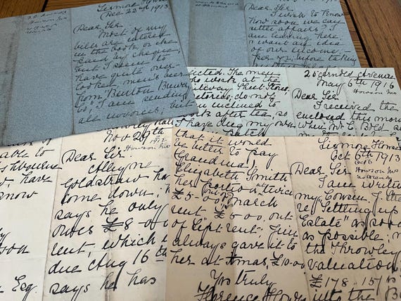 Vintage Handwritten Letters Collection Dating 1912/16.