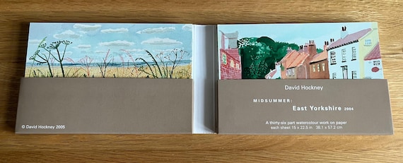 Rare David Hockney Midsummer East Yorkshire 2004 Thirty Six Part postcard Collection.