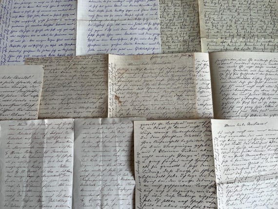 German Early Vintage Letter Collection 1909/10.