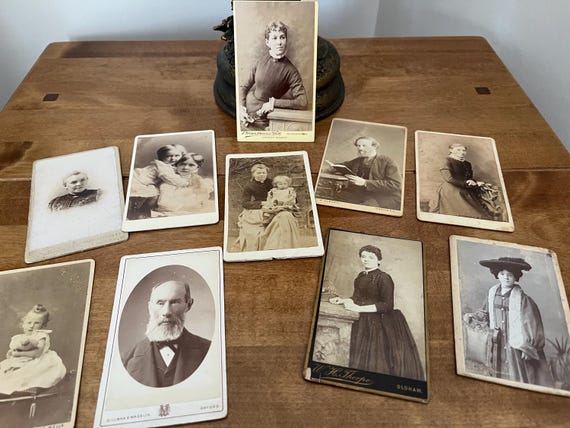 Vintage Victorian Cabinet Cards Collection.