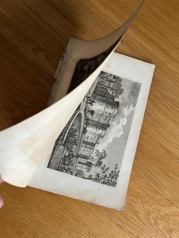 Collection Of 14 Amazing Early 1820s Engravings Of Views Of The County Of York Approximately 21 x 13cm.