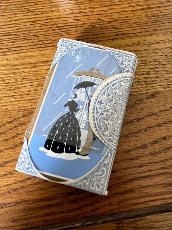 Vintage Art Deco Pack Of Playing Cards Still Sealed In Wax Wrapper, De La Rue Stationers late 1920/30’s.