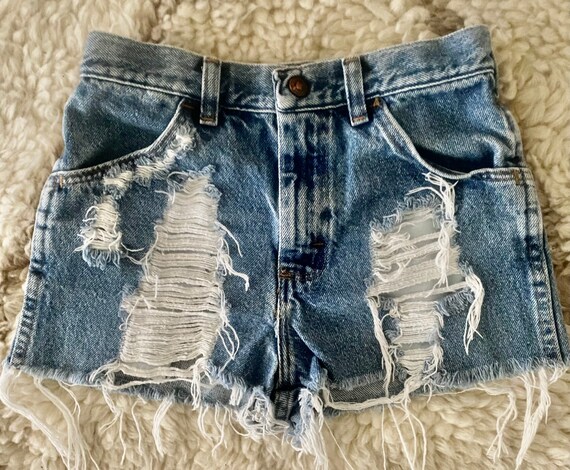 Ready to Ship GIRLS Vintage Size 8 10 12 Youth Maverick Brand High Waisted  Jeans Ripped Distressed Jean Shorts Cut Offs Shorties -  Canada