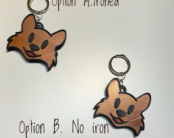 3D print Dog Keychain! Furry keychains, pupper keychain