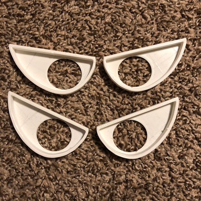 Furry Fursuit Furry Eye Blanks Fursuit Blanks White MISPRINT Grump Fursuit Eyes