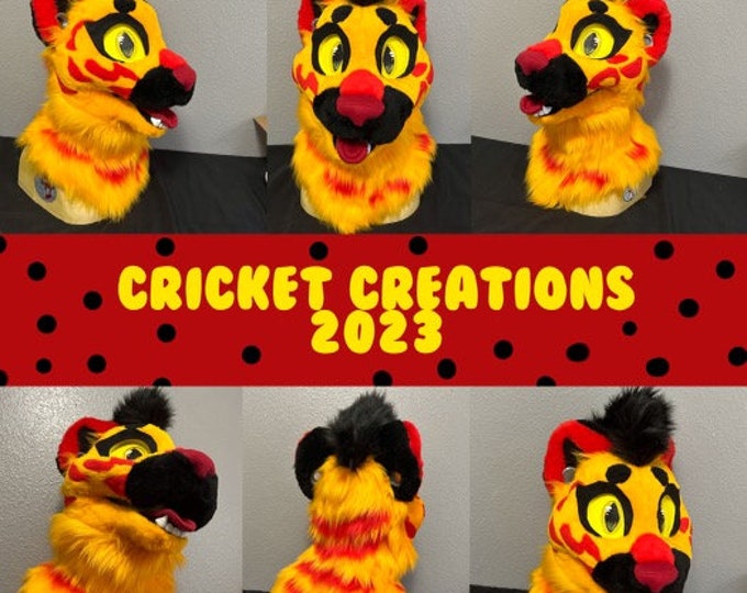 Premade Tiger Fursuit Head, Furry Head, Feline Fursuit Head, Custom