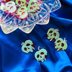 Poison Apple Earrings Halloween Disney