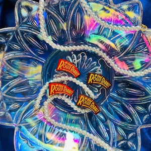 Roger Rabbit Logo Earrings