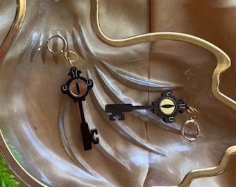Owl House Portal key Earrings, Acrylic jewelry