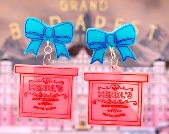 MENDELS “The Grand Budapest Hotel” earrings Wes Anderson film earrings