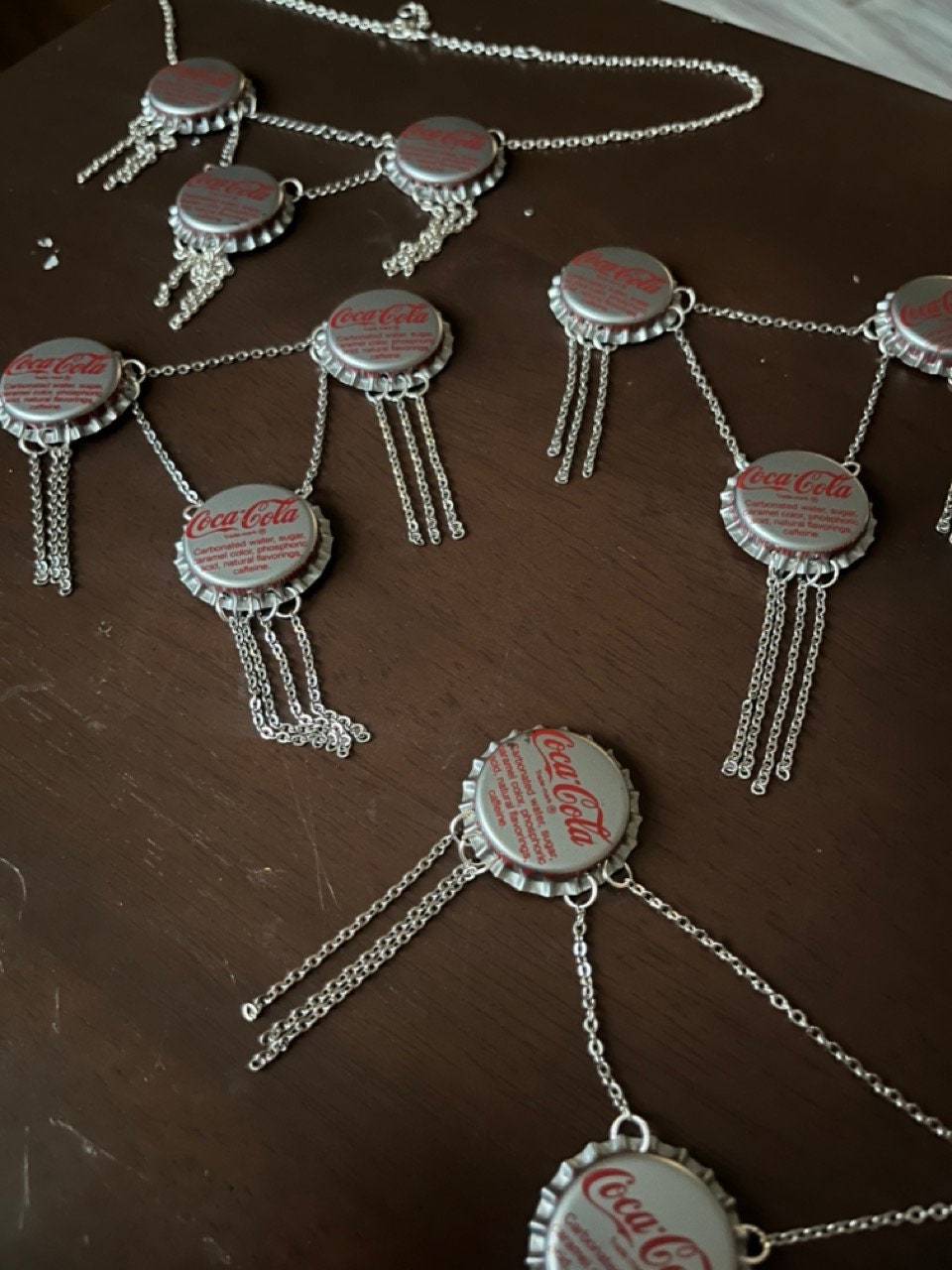 Fashion Soda Tab Necklace - Unique Bottle Cap Beaded Chain Punk Jewelry For Women & Teens - View #11
