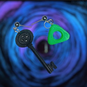 Coraline Key and Seeing Stone earrings