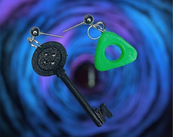 Coraline Earrings: 3d printed jewelry
