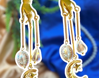 Brincos de latão: inspiração vintage