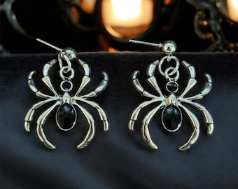 Brincos de metal: Brincos de aranha, joias de metal e resina