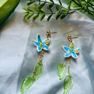 Legend of Zelda Earrings: Handmade Silent Princess Flower Dangle Earrings