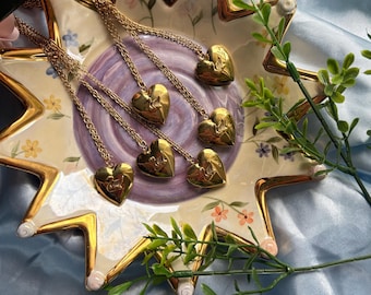 Gold Plated Swan Locket Necklace: Princess Jewelry