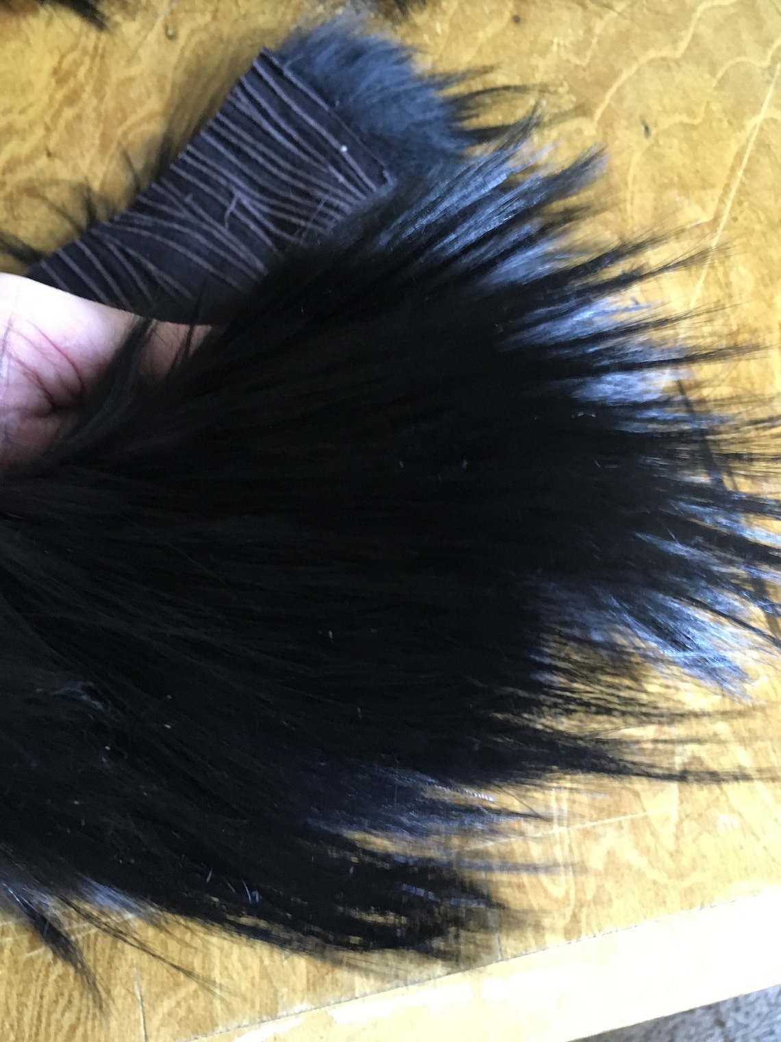 Coyote Fur Dyed BLACK Parka Ruff Hood Replacement MADE in USA Etsy