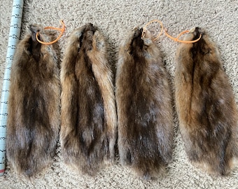 Large Muskrat Pelts #1&#39;s Excellent Quality Soft Stretchy Leather Tanned Fur Log cabin Decor man cave rustic Fuzzy Wuzzy Wild Country Furs