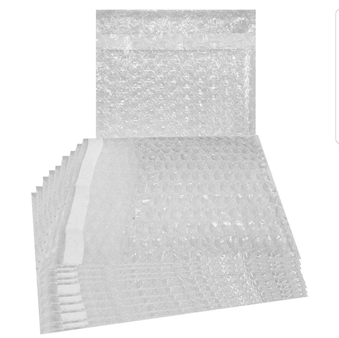 50 Pack of 6x8.5 Bubble Out Pouches Bags for Shipping Moving Wrapping