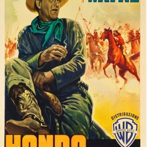 Vintage John Wayne HONDO 16mm Film Trailer - Louis L&#39;Amour Western