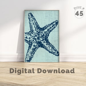Coastal Art Print, Shell Print, Boho Beach Art, Beach Print, Coastal Printable, Coastal Wall Decor, Beach Decor, Printable Wall Art