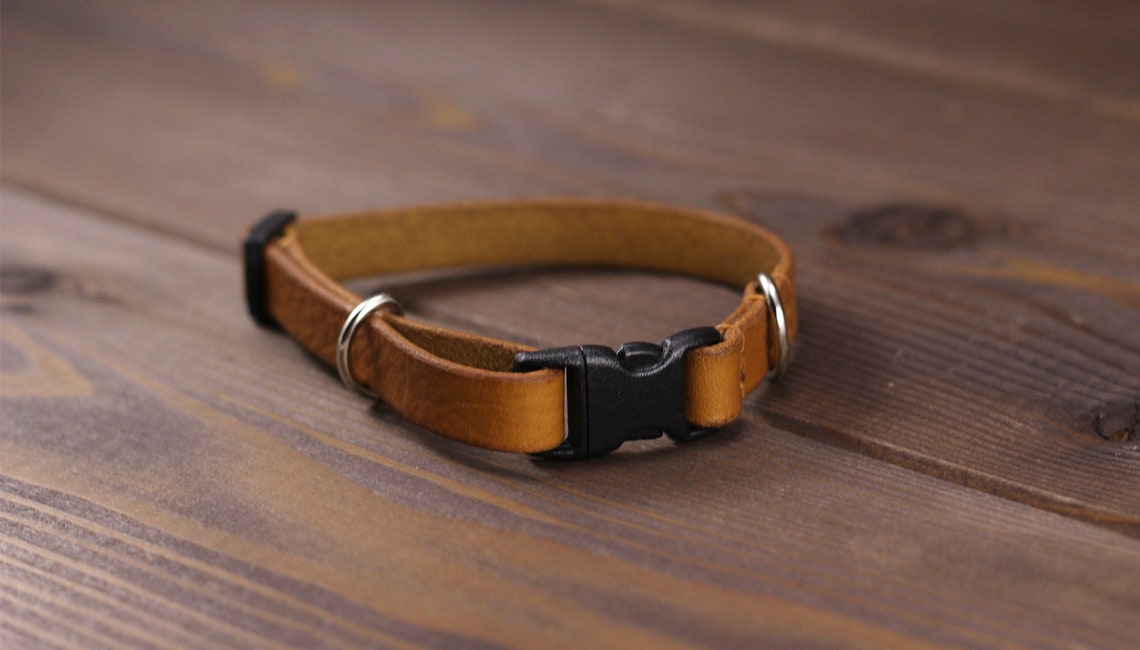 Breakaway pet collar. Personalized cat/small dog collar. Soft Etsy