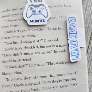 Kids Magnetic Bookmarks- Gamer