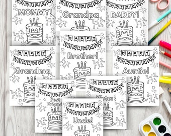 Birthday Coloring Pages