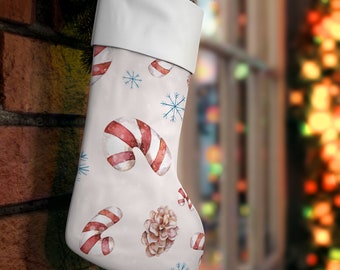 Candy Cane Holiday Stocking