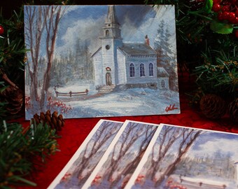Advent Begins ~ Original Artwork Christmas Card Pack