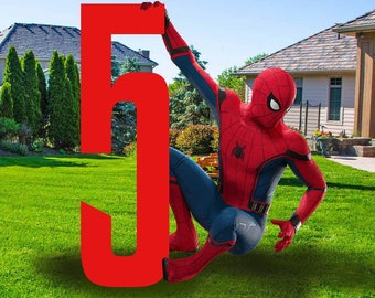 Spiderman Backdrop | Birthday Boy Party Cutout Decor | Standee Photo Prop | Digital download