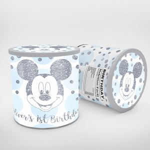 Emballage d'étiquettes MICKEY MOUSE PRINGLES, emballage de collations pour garçon de fête d'anniversaire Mickey Mouse, impression numérique personnalisée