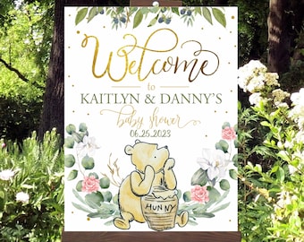 Disney Winnie the Pooh and Friends Gallery - Decorazione da parete in tela, adorabile Winnie the Pooh, per cameretta dei bambini o cameretta dei bambini