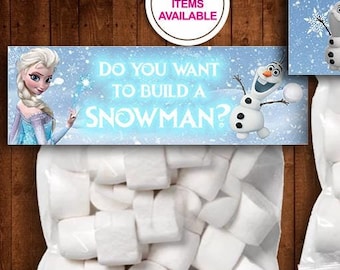 Olaf Frozen Favor Tag | Printable Party Bag Topper (Digital Download)