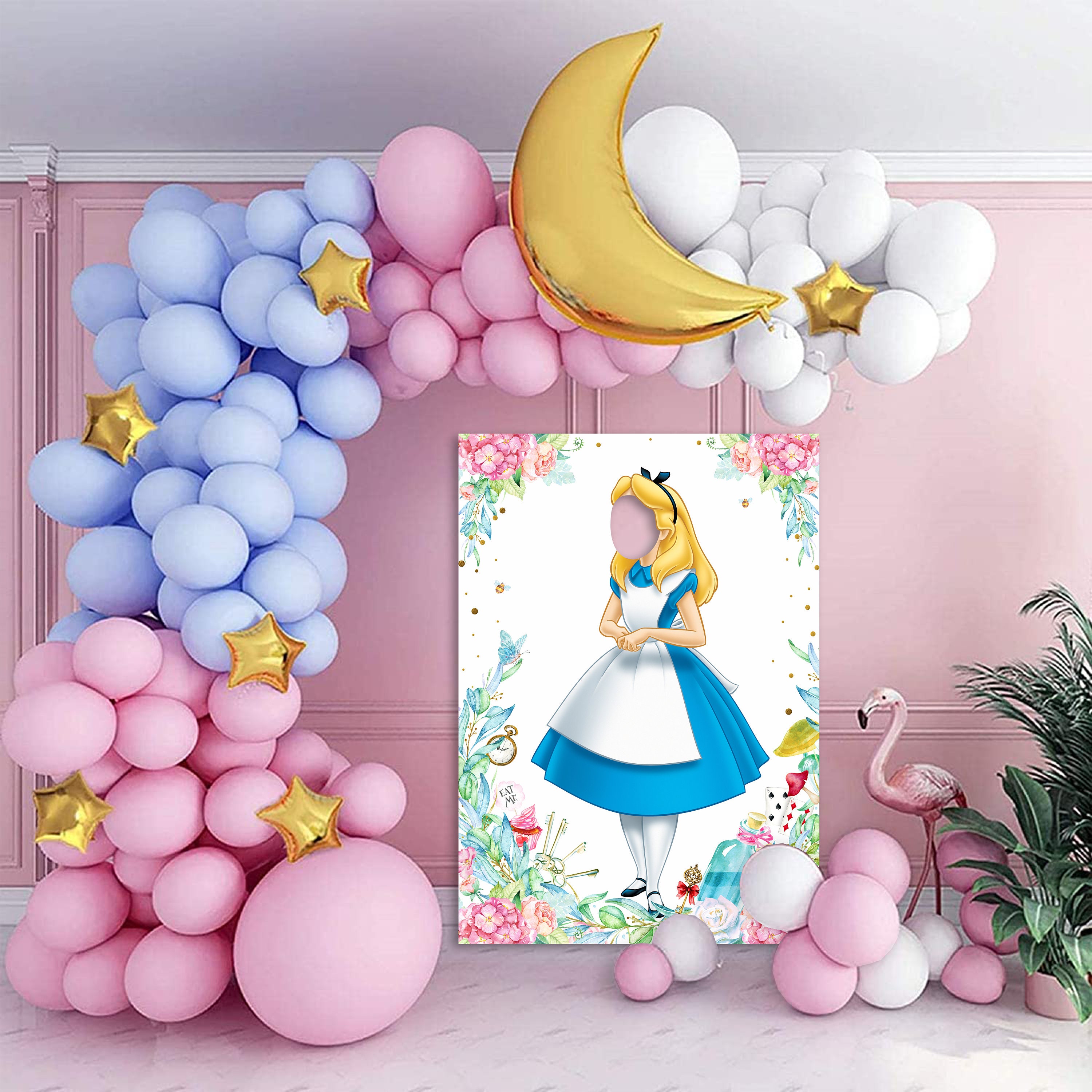 Alice in Wonderland Photo Prop Board, Birthday Party Decor