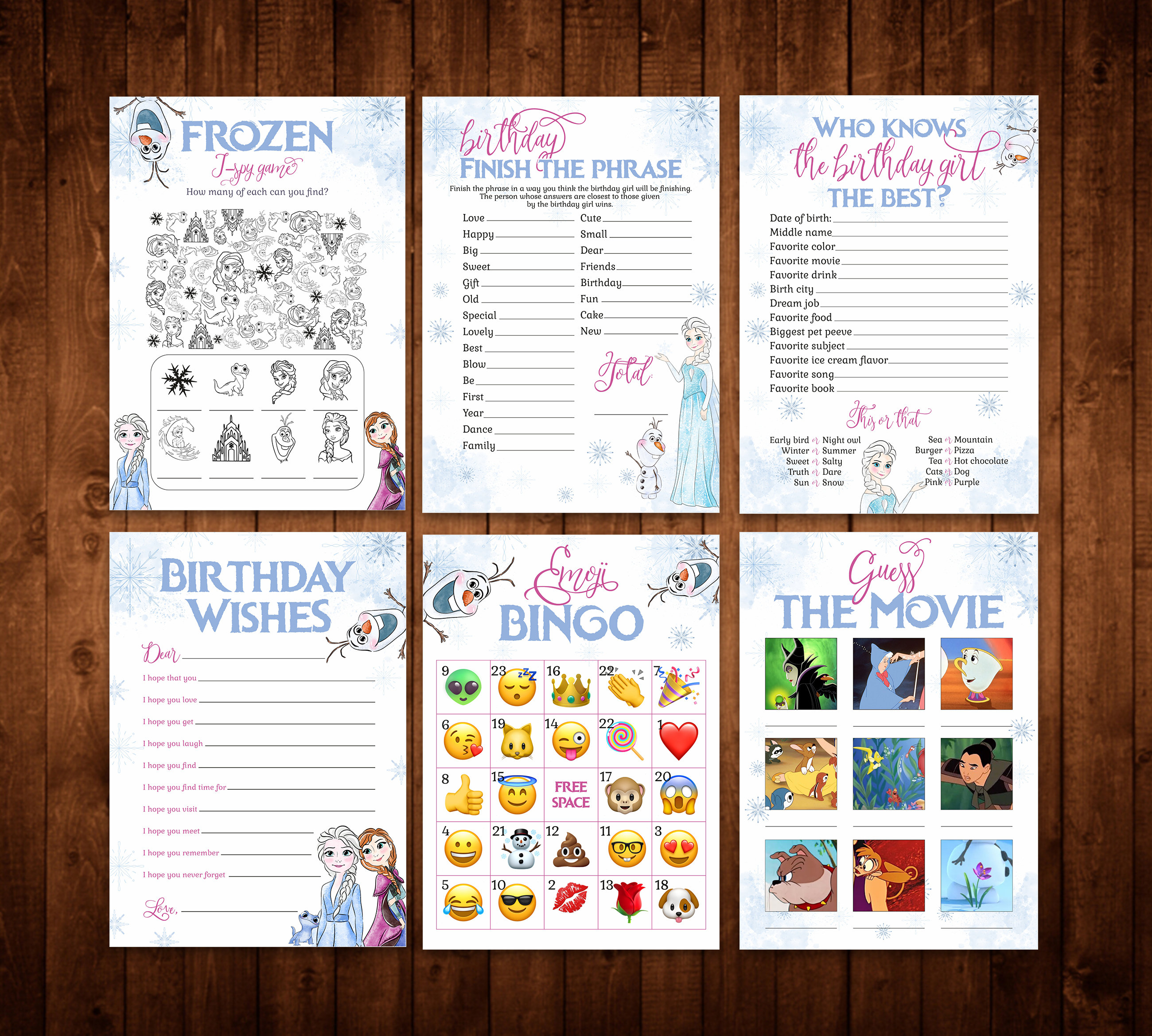 Frozen Party Games Printable The Complete Inspiration Guide For Frozen