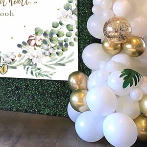 Winnie the Pooh Baby Shower Backdrop | Gender Neutral Decor (Digital Download) image 9