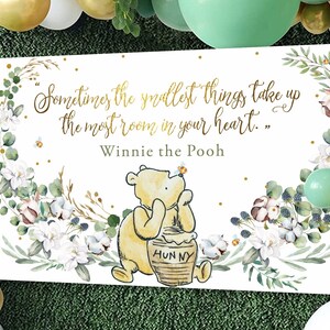 Winnie the Pooh Baby Shower Backdrop | Gender Neutral Decor (Digital Download) image 2