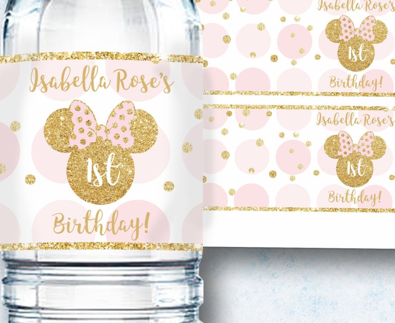 Image 5 for Minnie Mouse Water Bottle Labels Template