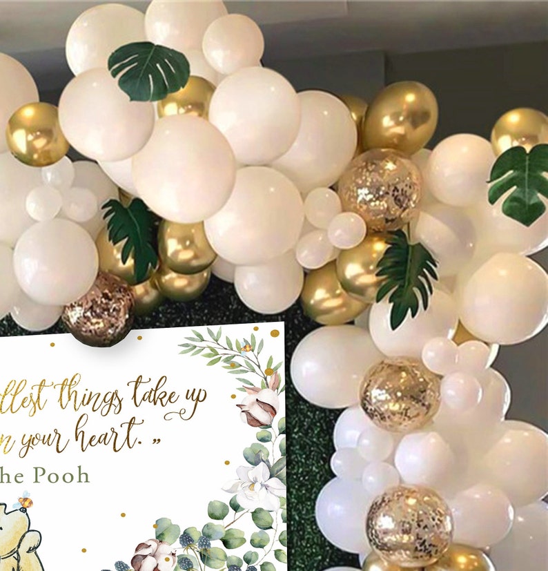 Winnie the Pooh Baby Shower Backdrop | Gender Neutral Decor (Digital Download) image 7