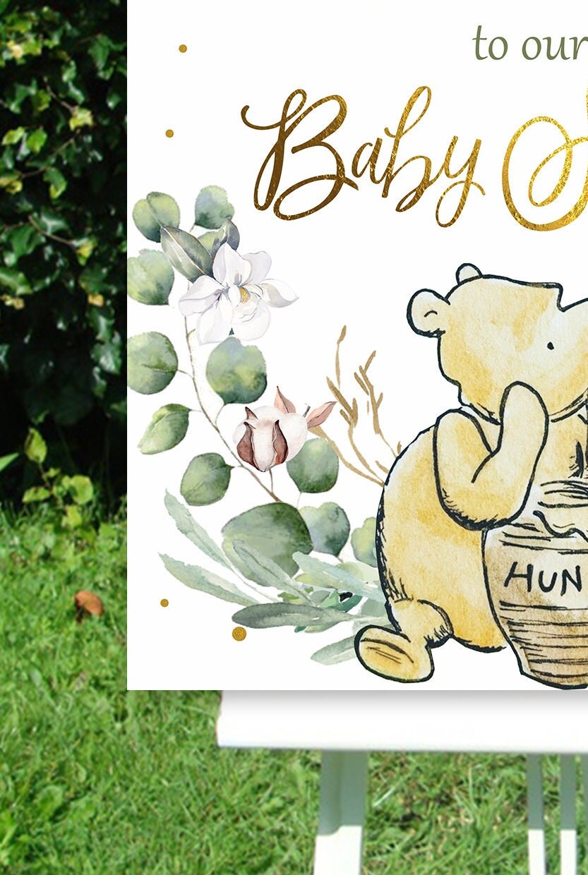 WINNIE THE POOH Baby Shower Sign Baby Shower Posters Etsy