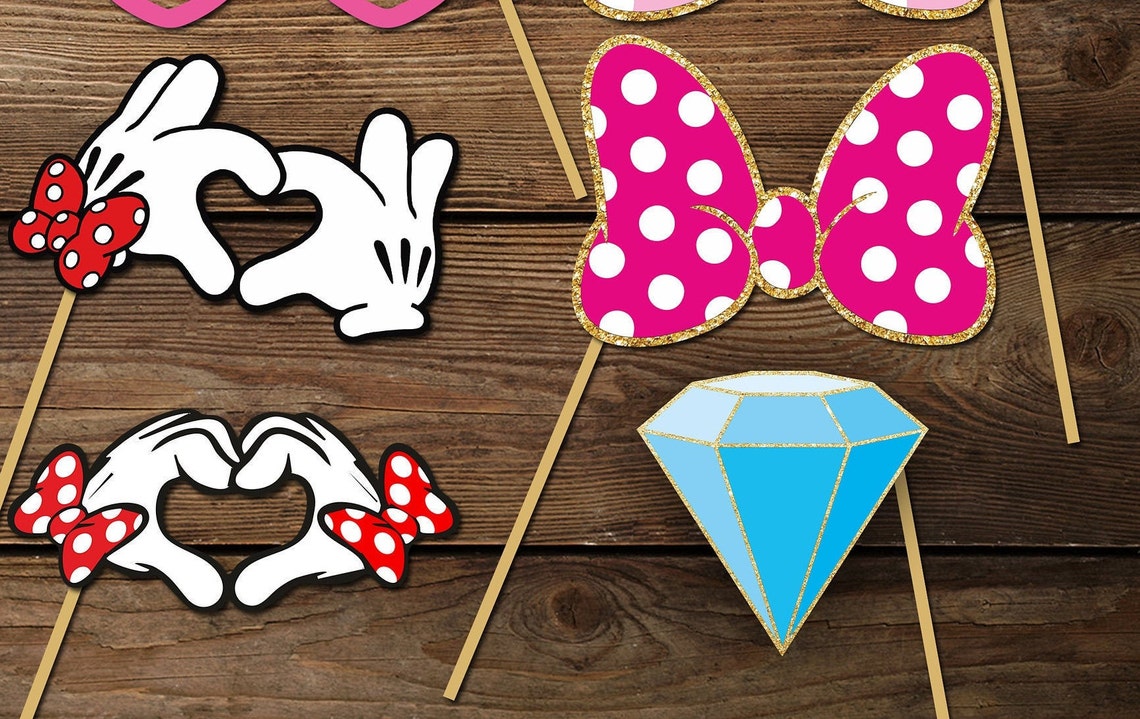MINNIE MOUSE PROPS Minnie Mouse Party Props Minnie Mouse Etsy