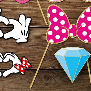 MINNIE MOUSE PROPS, Minnie Mouse Party Props, Minnie Mouse Photo Booth ...