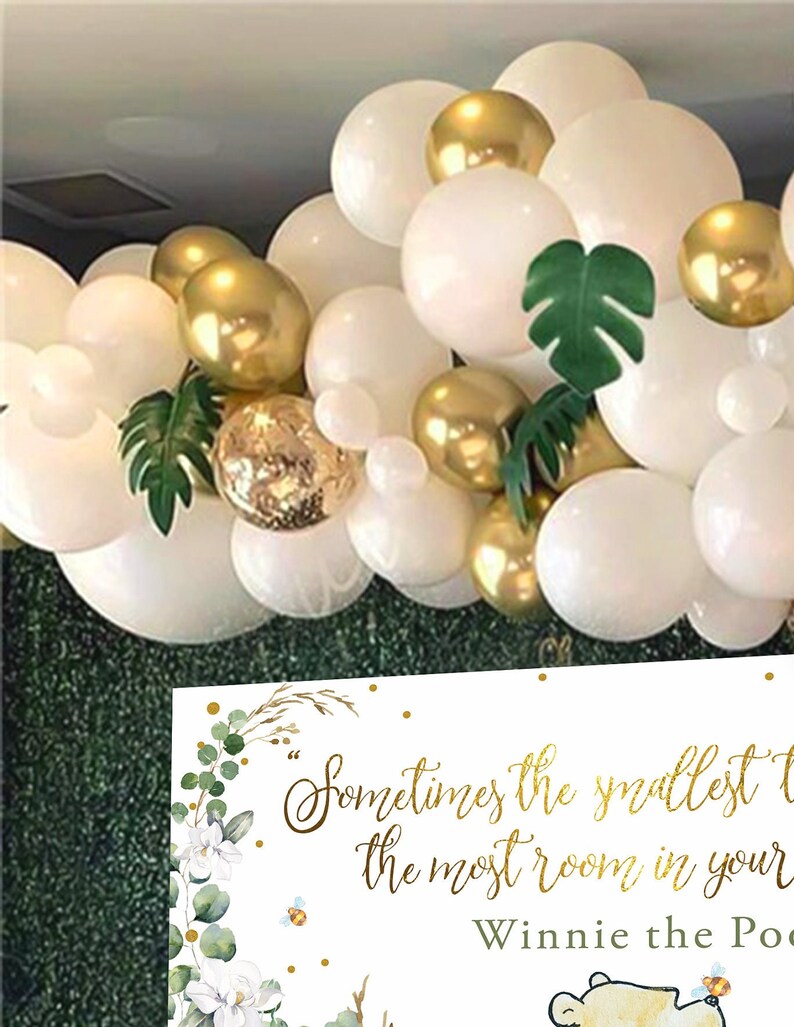 Winnie the Pooh Baby Shower Backdrop | Gender Neutral Decor (Digital Download) image 6