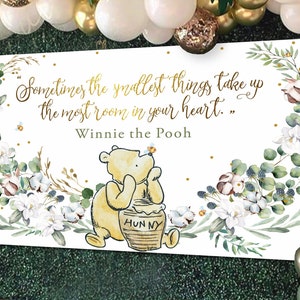 Winnie the Pooh Baby Shower Backdrop | Gender Neutral Decor (Digital Download) image 5