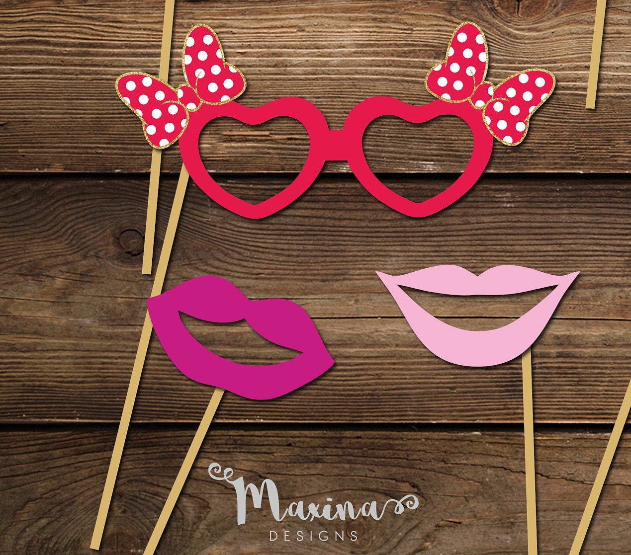 MINNIE MOUSE PROPS Minnie Mouse Party Props Minnie Mouse Etsy